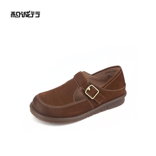 和诚行 2024秋季新款厚底复古勃肯一脚蹬时尚百搭休闲女鞋1930082 商品图1