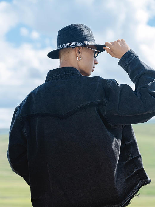 STA2024秋季基础水洗牛仔翻领衬衣夹克外套 商品图4