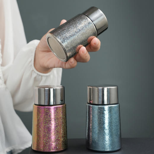 暗香疏影/纯钛行云迷你手心保温杯/双层钛茶杯泡茶养生纯钛水杯88ml 商品图2