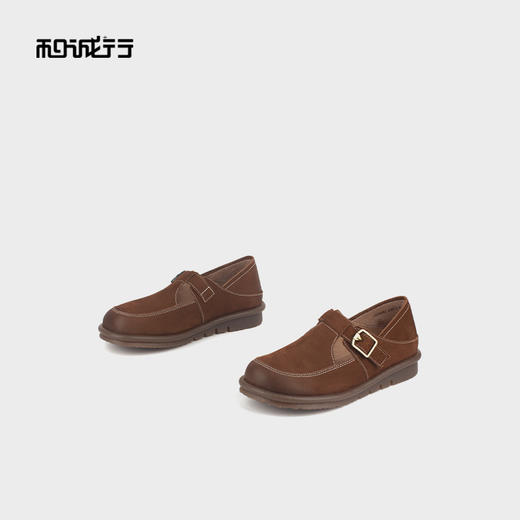 和诚行 2024秋季新款厚底复古勃肯一脚蹬时尚百搭休闲女鞋1930082 商品图2