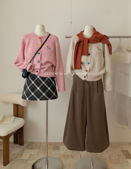 多巴胺刺绣小狗开衫 商品图1