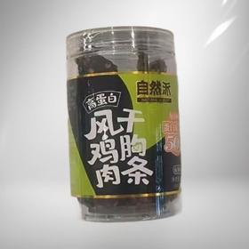 自然派风干鸡胸肉条(麻辣味）80g/罐