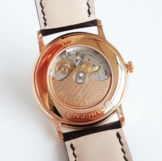 【95新正品】Blancpain宝珀经典系列自动机械18k玫瑰金鳄鱼皮带日期显示40mm 6651-3640-55B 170625LV66 商品图7