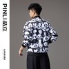 PINLI品立秋季新款立领熊猫夹克外套男士潮牌宽松休闲棒球服B243104039 商品缩略图2