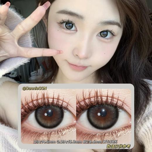 DORAGINA半年抛·黑光露珠·14.5mm(着色参考13.8mm) 0-1000度(无525/575) 韩产进口·(建议佩戴3-4个月左右更换) 商品图0