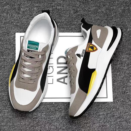 男鞋运动鞋2024春季款舒适休闲跑步鞋 青少年学生男士老爹鞋 商品图0