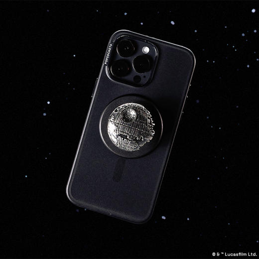 【帝国力量】死星·MagSafe圆啪嗒 MAGSAFE磁吸 手机支架 Round圆啪嗒系列 银色 星球大战 商品图2