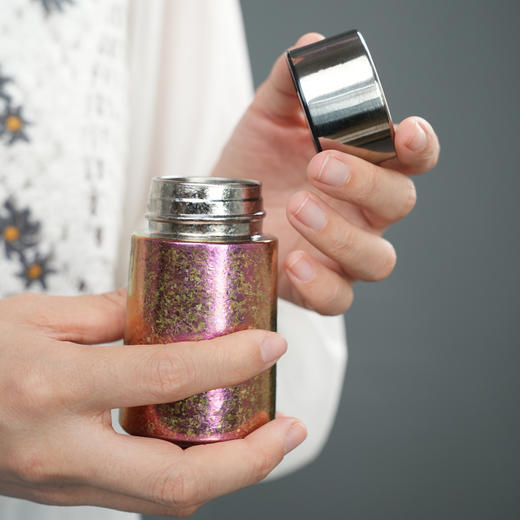 暗香疏影/纯钛行云迷你手心保温杯/双层钛茶杯泡茶养生纯钛水杯88ml 商品图3