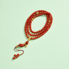 玉美人菲菲HZ#S925南红项链-圆珠约7mm