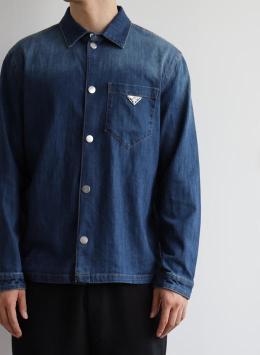 P.R.D 24新款 水洗磨白宽松牛仔衬衫外套 WT742 商品图2