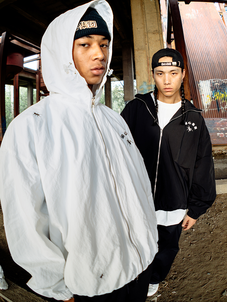 STA2024秋季偷心集团蚂蚁拉链外套连帽夹克