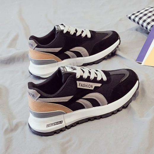 新款女休闲鞋网面阿甘鞋女夏华夫鞋韩版男女同款小白鞋透气运动鞋新款爆款小红书网红同款 商品图3