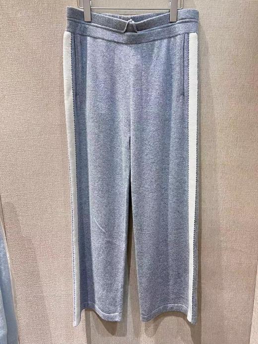 疗愈羊绒| 撞织带直筒休闲裤 SJF18K102N 商品图5