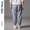 PINLI品立春季新款高级感宽松束脚裤男士百搭休闲哈伦长裤潮B243117049 商品缩略图9