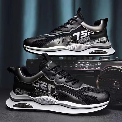 男鞋2024春季新款男士透气网布跑步休闲运动鞋男女鞋时尚情侣鞋子新款爆款小红书网红同款 商品图2