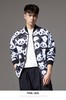 PINLI品立秋季新款立领熊猫夹克外套男士潮牌宽松休闲棒球服B243104039 商品缩略图1