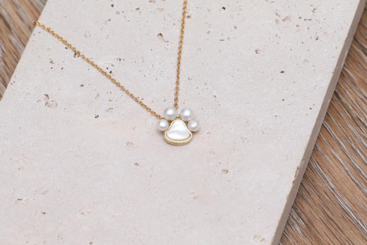 珍珠系列——喵星人系列项链耳环，淡水珠加母贝！ 商品图4