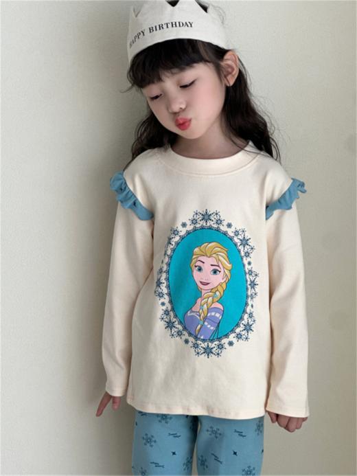 🌸🌸【三枪&Disney迪士尼联名款女童羊毛拉架家居套装】✨1、经典羊毛拉架，无荧光剂☺️、无甲醛、无芳香胺！  商品图1