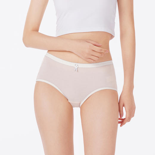 都市丽人内裤舒肤棉平角裤50支棉(超爽棉)女士内裤LKT5K1 商品图1