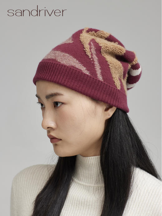 青海羊绒针织帽子SJF96P629N 商品图3