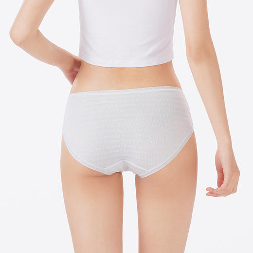 都市丽人内裤舒肤棉三角裤棉提花女士内裤LKT5H6 商品图3