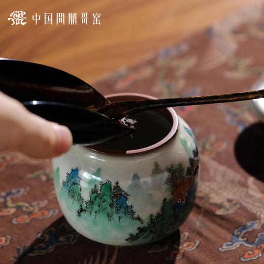 问鼎哥窑碎玉系列小知津罐（山水）（缺货） 商品图2