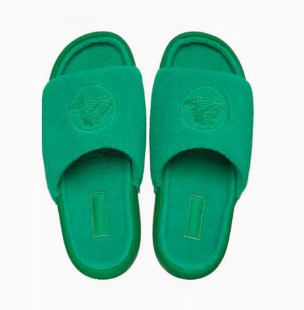 CROCS洞洞鞋 经典绒绒凉拖 常青绿209962-3WH 商品图3