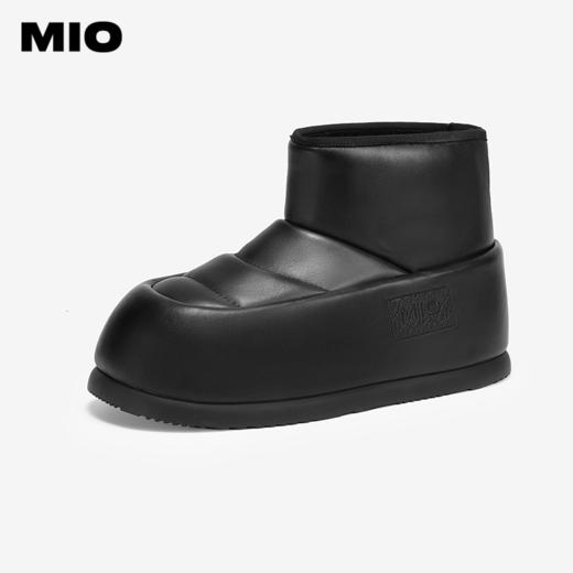 MIO米奥冬季加绒加厚雪地靴可爱圆头短靴时尚百搭靴子女M247643803 商品图1
