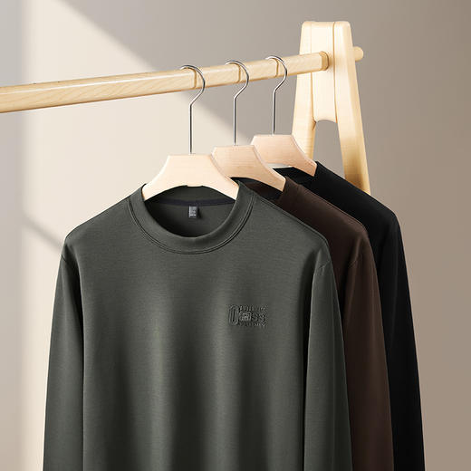 【新款DDP】大依优型大码卫衣长袖休闲加肥加大男士胖子大码内搭上衣打底显瘦 商品图7