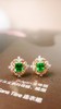 18k金镶祖母哥伦比亚绿耳钉0.44ct 商品缩略图0
