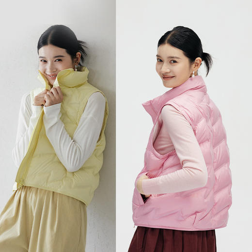 特绽放690朵/甜心羽绒马甲95%波兰白鹅绒2024新款百搭羽绒背心女 商品图2