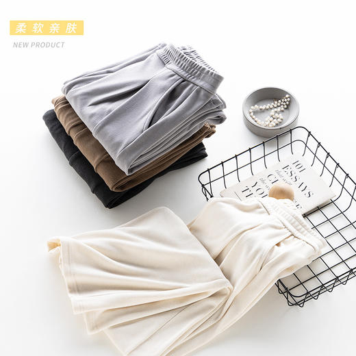 【2024秋冬新品】透气亲肤直筒阔腿裤  显高垂感休闲裤 百搭口袋显瘦长裤 商品图3