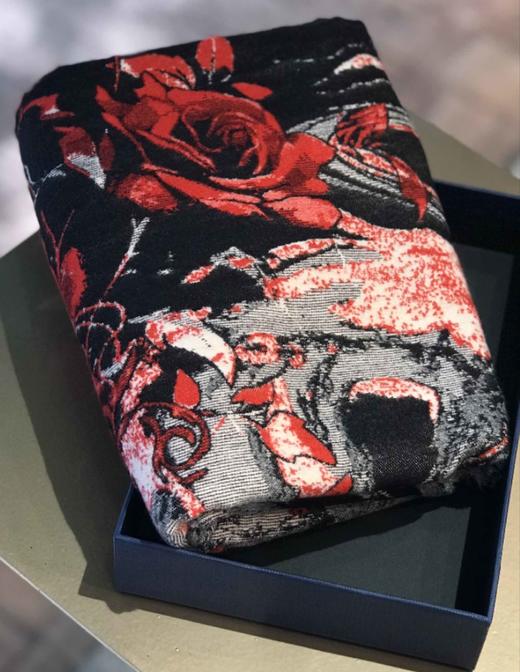 优品堂【细雨轻蜓】披肩围巾两用双面长巾 商品图3