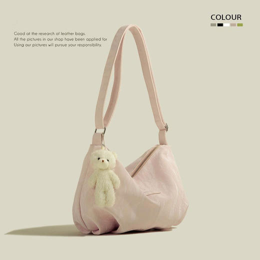 「温柔森系~五色可选」新款森系好搭单肩包 通勤丝绒大容量轻便托特包潮箱包 商品图2