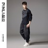 PINLI品立2024秋季新款潮牌烫钻圆领卫衣宽松百搭休闲套头男上衣BG243109037 商品缩略图1