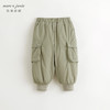 马克珍妮男女童立体口袋加绒工装裤儿童裤子束脚裤秋冬新款241557/551605 商品缩略图3