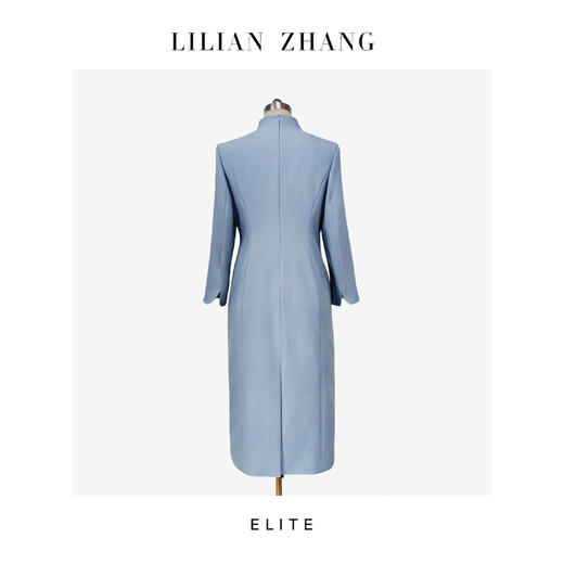 E-“定制”—「东方意蕴」—“中式老钱”—Lady挚爱、天空蓝连衣裙 2401184 商品图1