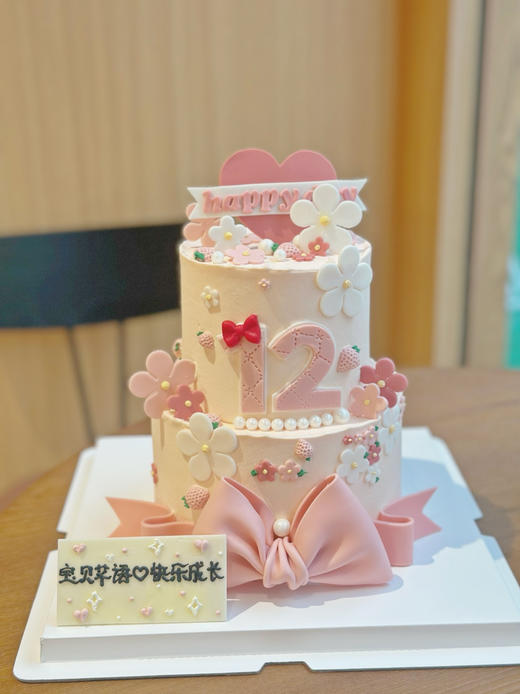 公主风主题蛋糕，全部可食用翻糖装饰，请提前三天预定哦 商品图3