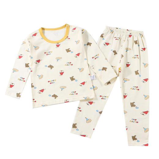 【🔥A类7A级抗菌69元/任选2套】80-160码儿童韩版无骨内衣秋冬男女童卡通纯棉家居服宝宝睡衣秋衣秋裤套装聚 商品图8