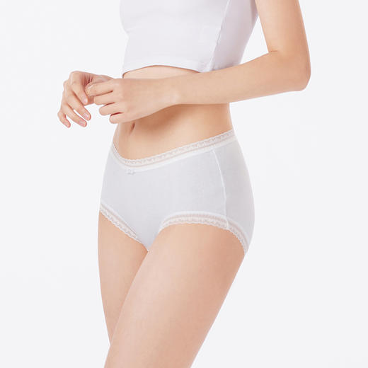 都市丽人内裤舒肤棉平角裤纯棉提花女士内裤LKT5K3 商品图2