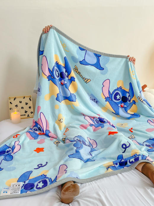 【新款牛奶绒毛毯，卡通形象可爱俏皮】卡通儿童毛毯 牛奶绒休闲盖毯 宝宝绒毯学生幼儿园午休毯300g-QQ 商品图11