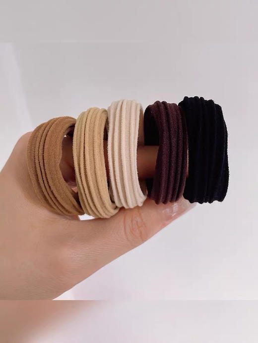 【家居百货】9.9元直接到手100根！升级版【美拉德高马尾头绳】质量嘎嘎好！ 商品图4