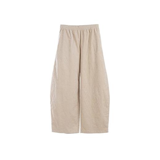 绽放724朵/秀场灯芯绒休闲裤早秋镰刀长裤复古细条廓形感香蕉裤 商品图4