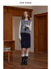 ForPoem 现货 24/FW休闲百搭简约灯芯绒直筒中裙半裙 商品缩略图1