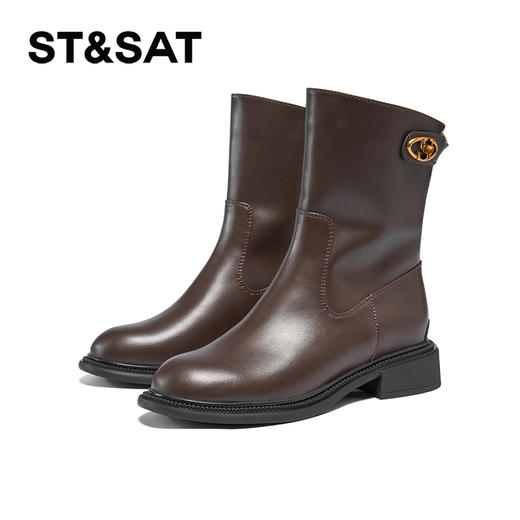 【绒里可选】星期六经典百搭厚底短靴SSC4116P0T/SSC4118P0T 商品图10