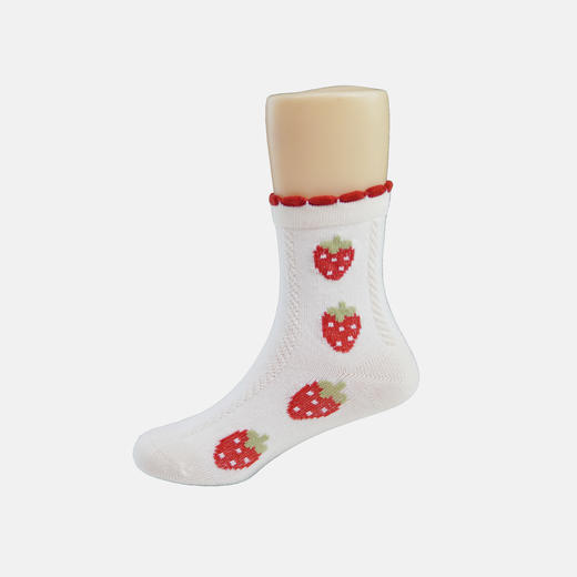 童【2双装 6双6折】丨小童春秋草莓可爱童袜中长筒袜子精梳棉袜【2423217】 商品图4