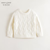 马克珍妮女童立体绞花仿貂毛毛衣儿童针织衫2024年秋冬新品241773 商品缩略图1