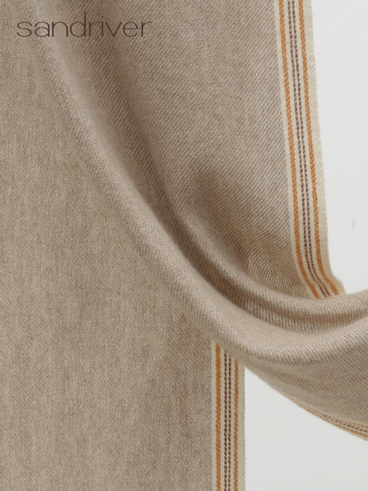 西藏手工氆氇羊绒撞边围巾SJF96P813N 商品图3