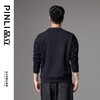 PINLI品立2024秋季新款男烫钻花卉圆领卫衣宽松休闲潮牌套头上衣BG243109036 商品缩略图2