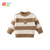 贝贝怡男童条纹毛衣儿童针织衫2024新款秋季套头上衣洋气微立领线衫ZB3DS086 商品缩略图4